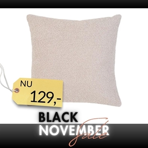 Savannah Pude, Beige Bouclé