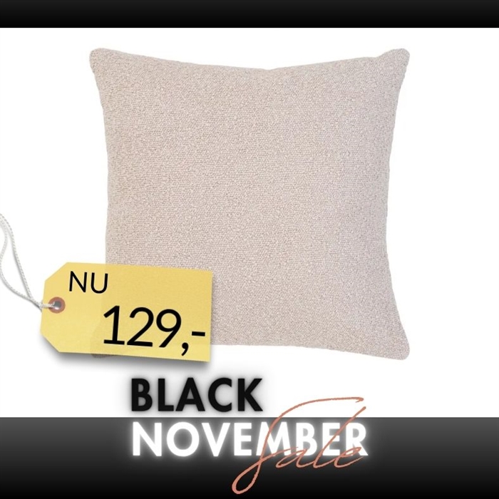 Savannah Pude, Beige Bouclé