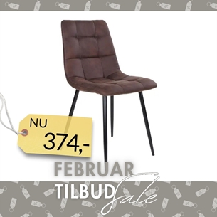 Middelfart Spisebordsstol Mørkebrun