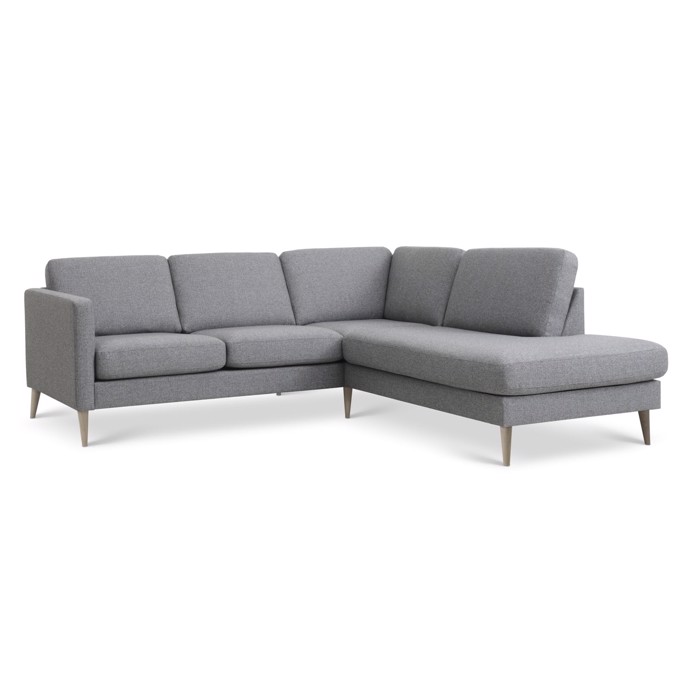 Ask sofa open-end i lys granit