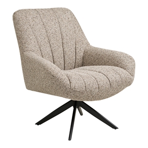 Grandola Loungestol med drejefod, Grå