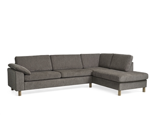 Ava sofa med chaiselong, Brun