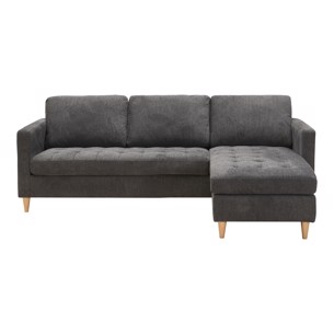Firenze sofa med vendebar chaiselong grå