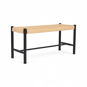 Shine Bench Black/Nature Rope