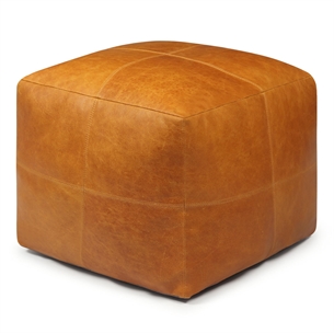 Tenna Footstool 50x50 cm Light Brown