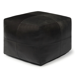 Tenna Footstool 50x50 cm Black
