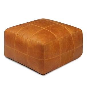 Tenna Footstool 60x60 cm Light Brown