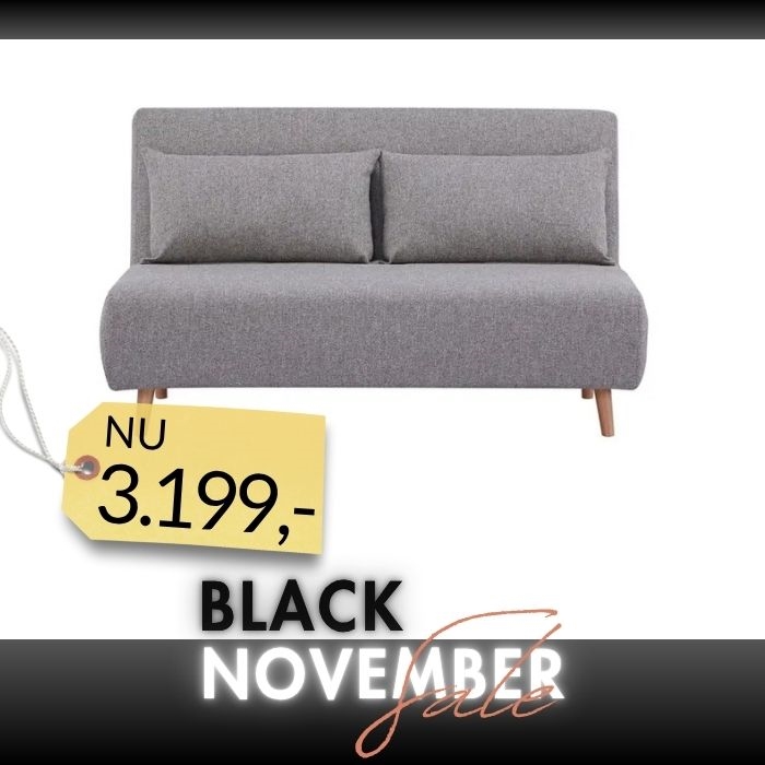 Marlow Sovesofa (grå) - B:140 x L:87/192 cm.