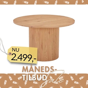 Boavista Spisebord, Ø120*75 Natur