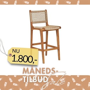 Derby Barstol, Teak/natur