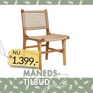 Derby Spisebordsstol u. armlæn Spisebordsstol u. armlæn, teak/polyrattan, natur