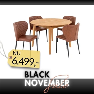 Metz Spisebordssæt med Pisa Spisebordsstole