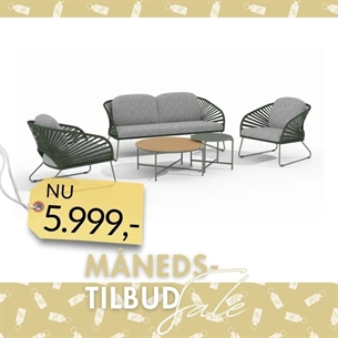 Novella Loungesæt - grå og grøn