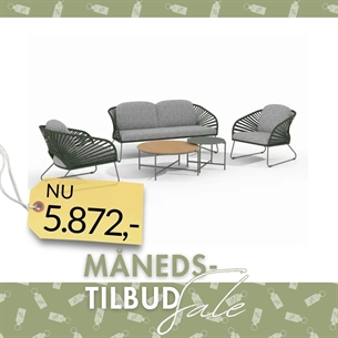 Novella Loungesæt - grå og grøn