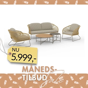 Novella Loungesæt - beige og sand