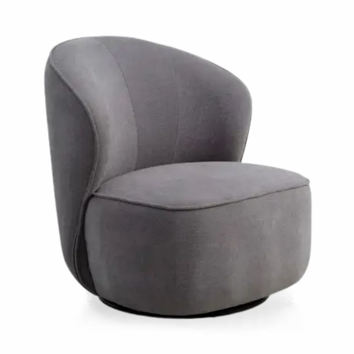 Theo loungestol, Grå med drejefunktion