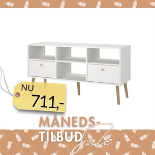 Bodo TV-møbel 2 skuffer - Hvid