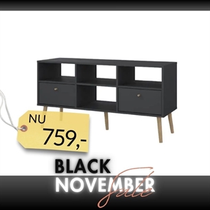 Bodo TV-møbel 2 skuffer - Matt Grey