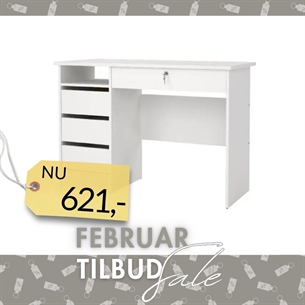 Function Plus Skrivebord - Hvid