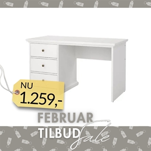 Paris Skrivebord - Hvid