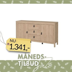 Madrid Skænk 2 låger + 3 skuffer - Jackson Hickory 