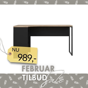 Function Plus Skrivebord - Mat Black Jackson Hickory