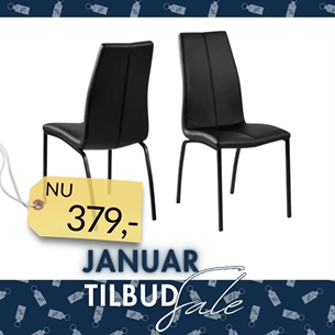 Asama Spisebordsstol – Sort PU