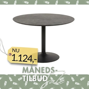 Ibiza Spisebord, sort (Ø110)