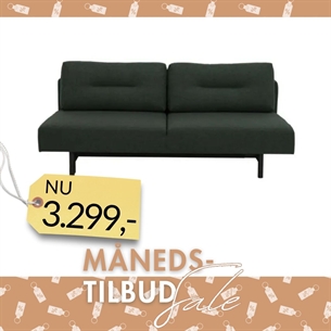 Malling Sovesofa – Grøn Spirit Stof & Udtræksseng