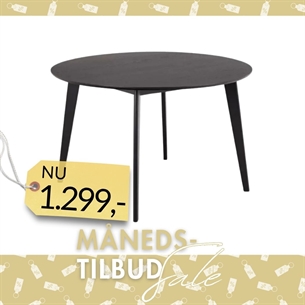 Roxby spisebord Ø120 cm - Sort 