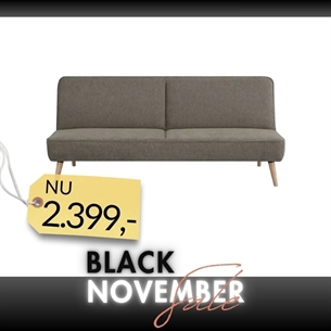 Swan Sovesofa, Bru,n D:91/113 x L: 186 cm