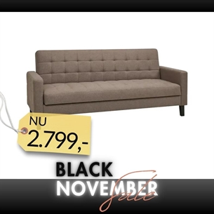 Milton Sovesofa med opbevaring, Brun - D:85/109 x L: 204 cm