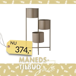 Urtepotte, Brun stål - 22,5x23x75,5 cm 