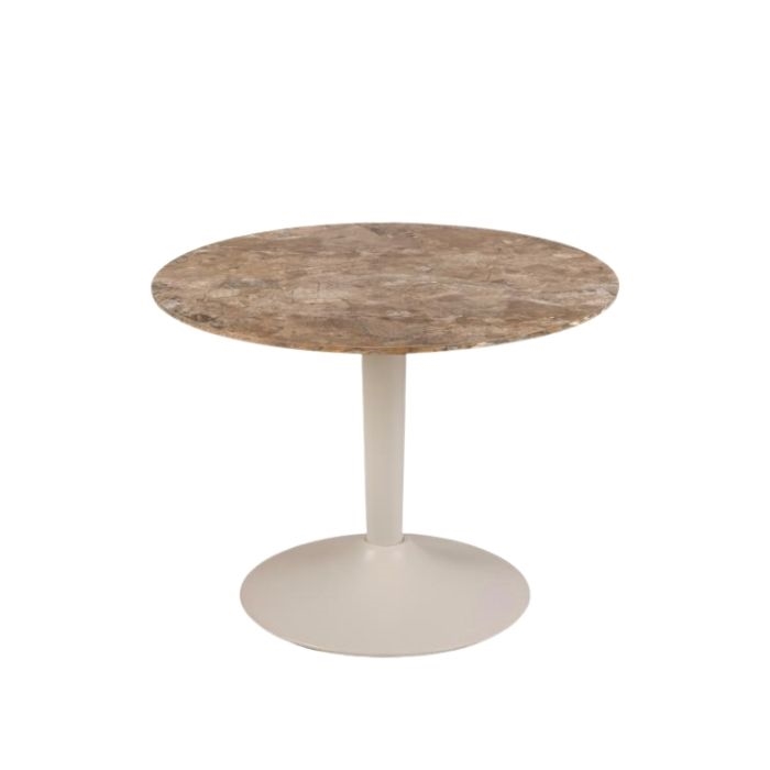 Malta rund sofabord, Top brun Aberta poleret keramik - Ø:60 cm