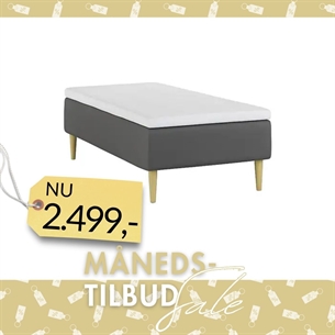 Nordic Heaven Essential Single Boksmadras (90 x 200 cm.) - Antracit