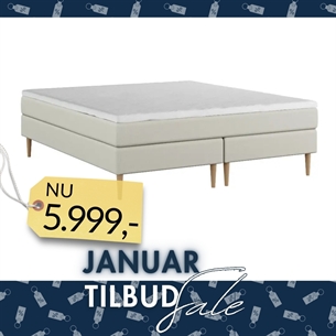 Nordic Heaven Essential Dobbelt Kontinentalseng (180 x 200 cm.) - Sand
