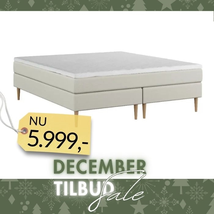 Nordic Heaven Essential Dobbelt Kontinentalseng (180 x 200 cm.) - Sand