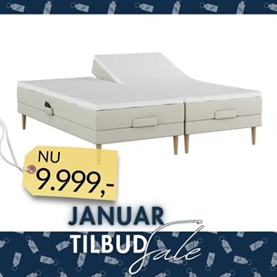 Nordic Heaven Essential Dobbelt Elevationsseng - Sand (bestillingsvare)