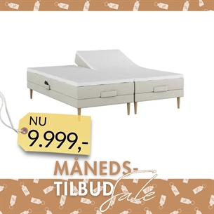 Nordic Heaven Dobbelt Elevationsseng - Sand