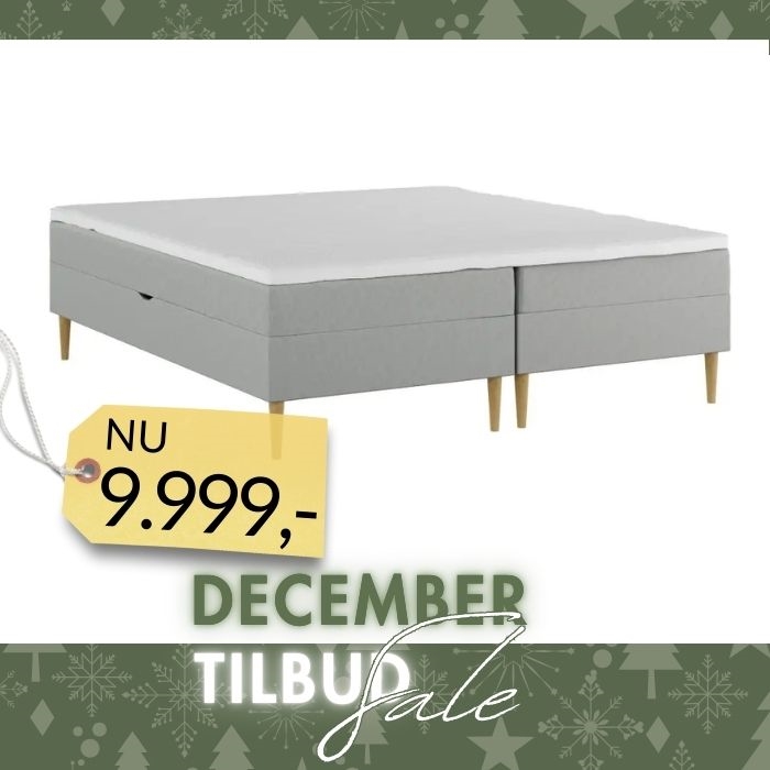 Nordic Heaven Comfort Dobbelt Magasinseng – Lysgrå