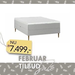 Nordic Heaven Comfort 3/4 Boksmadras m/opbevaring - Lysgrå