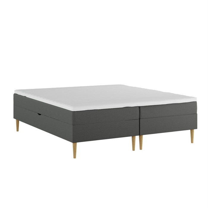 Nordic Heaven Comfort Dobbelt Magasinseng m/opbevaring - Antracit (160 x 200 cm)