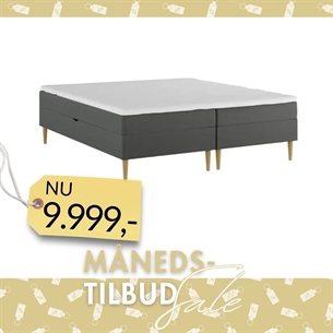 Nordic Heaven Comfort Dobbelt Magasinseng m/opbevaring - Antracit