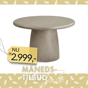 Bonnet Havebord, fiberclay, grå