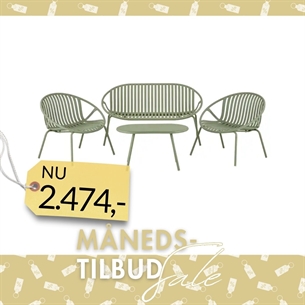 Saly Loungesæt, grøn