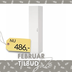 Space Garderobeskab 1 låge - Hvid