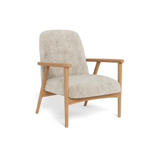 Auckland lounge stol m/ armlæn, beige 