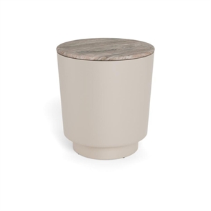 Cangas rund sofabord, Top grå Toronto poleret marmor - Ø 45 cm