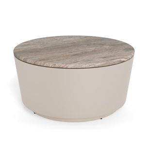 Cangas rund sofabord, Top grå Toronto poleret marmor - Ø 80 cm