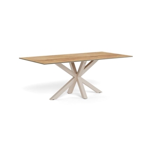 Heaven spisebord, Top vild eg ru keramik/glas - 200 x 100 cm - grå